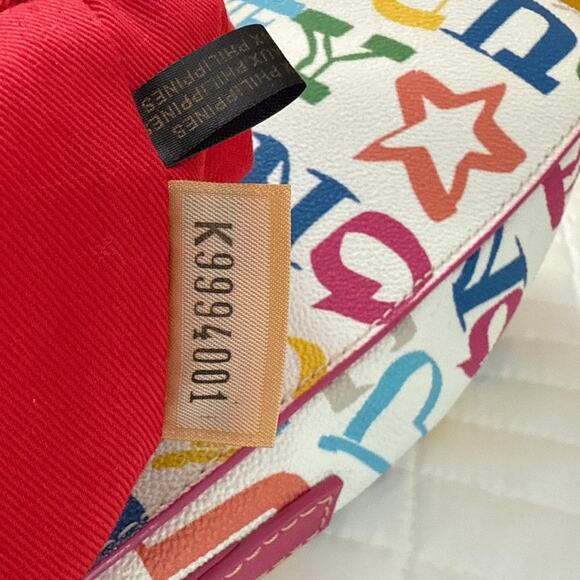 Dooney and Bourke Pebble Leather Small Kiley Hobo Pink Strap Y2K - Picture 10 of 11